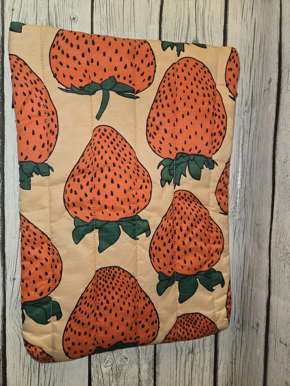 BAGGU Strawberry Puffy Laptop Sleeve / Tablet Case